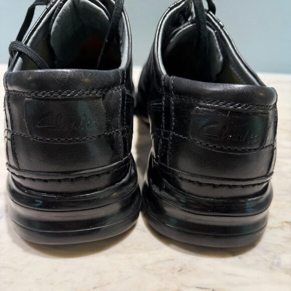 Clarks Touareg Mens US 11.5 M Black Leather Oxford Shoes 70851